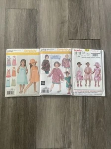 Girls Sewing Patterns Simplicity Burda Sz A 3-8 Uncut Hats - Picture 1 of 8