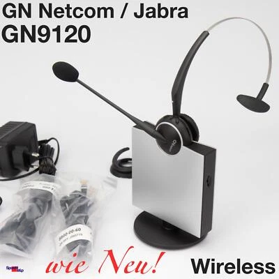 Like New! Gn Netcom GN9120 Jabra Wireless Pro Headset Flex Boom Nc Mic Ehs Dect - Image 1 of 4