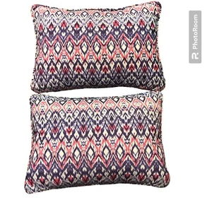 LOT O 2 TOMMY BAHAMA BLUE CORAL INDOOR OUTDOOR THROW PILLOWS - Picture 1 of 6