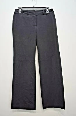 New Directions Petite Women Black Flat Front Straight Leg Dress Slack Pants 4P - Image 1 of 4