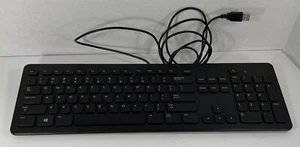 Keyboard Slim Quiet Black USB Wired DELL CN-053RMH-71581-58B-005N-A00 - Picture 1 of 9