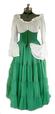 FALDA VICTORIANA STEAMPUNK RENACENTISTA MEDIEVAL PIRATA NIÑA GÓTICA VERSÁTIL S/XL Foto 1 de 4