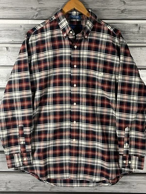 Vintage 90s Towncraft Shirt Mens XL Plaid Long Sleeve Button Up preppy oxford - Image 1 of 4