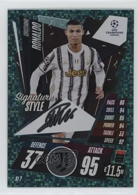 2020-21 Topps Match Attax UCL Extra Signature Style Cristiano Ronaldo #SI7 - Image 1 of 2