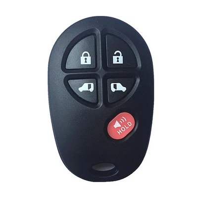 For 2004-2016 Toyota Sienna 5 Buttons Smart Remote Car Key Shell Case Chain Fob - Image 1 of 2