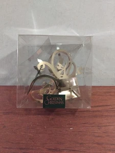 Royal Copenhagen Baumschmuck goldener Weihnachtsausschnitt Metallarbeiten - Bild 1 von 18