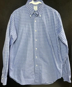 Brooks Brothers Men's Regent Dress Shirt Blue Size 16-35 Supima Cotton USA Made - Picture 1 of 5