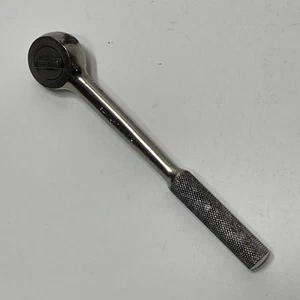 S-K 45170 3/8" Ratchet Chrome USA Made Knurled Handle Classic Round Head Vintage - Bild 1 von 10