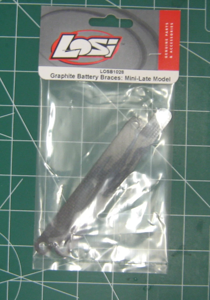 Team Losi Racing LOSB 1028 1:18 Graphite Battery Brace MLM Mini Late Model - Image 1 of 1