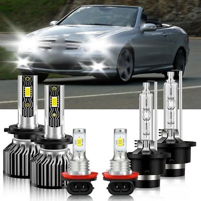 Kit de bombillas antiniebla LED HID altas bajas para Mercedes-Benz CLK350 2006-2009 Foto 1 de 4