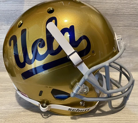 UCLA BRUINS NCAA Schutt Full Size GAMEDAY Replica Football Helmet W/Chin Strap Cover