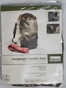 Homz Messenger Mochila Ajustable Bolsa de Lavandería 3 Bolsillos de Capacidad de Carga - Imagen 1 de 2