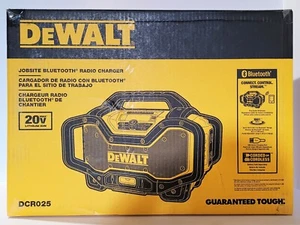 DEWALT DCR025 Chargeur Enceinte Bluetooth Sans Fil/Cordé Radio de Chantier 12/20/60V - Photo 1 sur 12