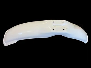 New 1980 1981 Yamaha YZ 125 175 250 465 Front Fender Mud Guard Injection White - Picture 1 of 5