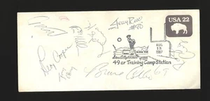 1987 San Francisco 49ers Team Signed x12 Training Camp Envelope - Jerry Rice JSA - Picture 1 of 3