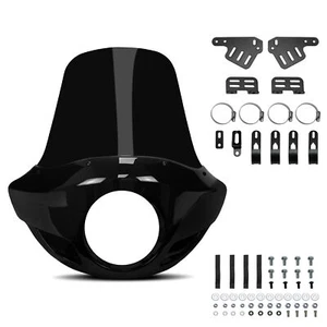 22"H Blackout Fairing For Harley Davidson Sportster 1200 Custom 2007-2019 - Picture 1 of 7