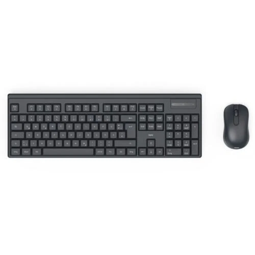 Hama WKM-100 USB Wireless Keyboard 1200dpi Mouse Desktop Kit AI Assist M/Media - Image 1 of 4