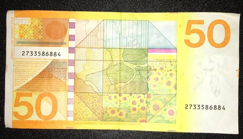 Netherlands  50  Gulden  4.1.1982  P 96  Circulated Banknote Cover