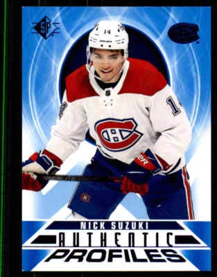 2020-21 SP #AP-10 Nick Suzuki Authentic Profiles Blue - Image 1 of 2