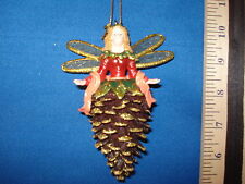 Fairy Ornament Pinecone with Dragonfly Wings W0882 125