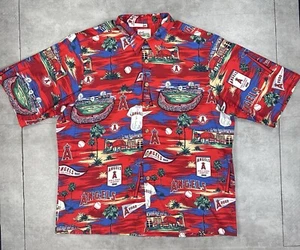 Vintage Reyn Spooner LA Angels Hawaiihemd Herren XL 2002 World Series MLB - Bild 1 von 17