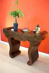 Solid Wood Sideboard Teak Wood Console Table Teakwood Rustic Bali New - Picture 1 of 7