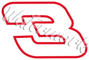 Austin Dillon #3 Nascar Logo Vinyl Decal / Sticker 10 Sizes!!! - Picture 1 of 6
