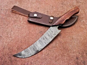 12" Custom Handmade Damascus Blade Camping Chef Knife, Kitchen Knife WD-9909 - Bild 1 von 8