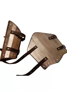 Stahl Design Arm Guard mittelalterliche Bracers Cosplay Larp Ärmel Hand Rüstung silber - Bild 1 von 2