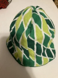 Cappello ragazzo LL Bean foderato in maglia tessuto taglia S toni verdi usato - Foto 1 di 5