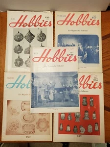 [LOT OF 5] Hobbies: Magazine for Collectors JUNE 1961, FEB, MAR, MAY, JULY 1965 - Picture 1 of 12