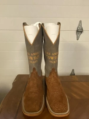 Carpinacho Anderson Bean Rust para hombre con jean azul Make America Great Again 10D Foto 1 de 4