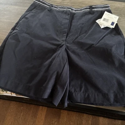 Liz Claiborne Lizsport Mujer Azul 100% Algodón Frente Plano Nuevo con Etiquetas Talla 12 Foto 1 de 4