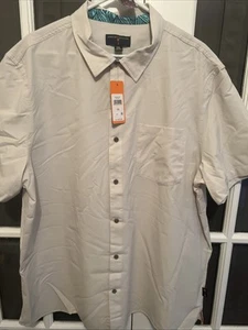 NWT Margaritaville Men's Birch Button Down Shirt Size XXL - Picture 1 of 9