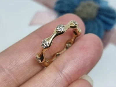 BOXED Genuine Pandora 18K Gold Plated Love Pods Ring  Size 58 💕 S925 ALE   - Image 1 of 4