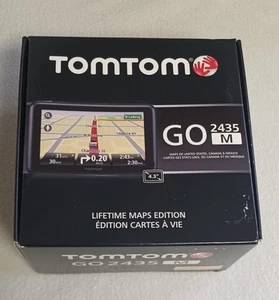 Sealed NOS TomTom GO 2435M Car GPS Set Touchscreen USA+ Lifetime Maps Bluetooth - Picture 1 of 6