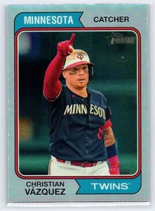 Christian Vazquez #673 2023 Topps Heritage Silver Chrome Refractor /374 - Picture 1 of 3