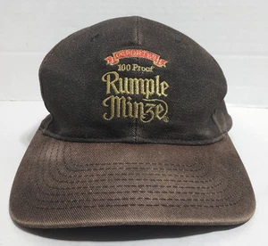 Vintage Rumple Minze Imported 100 Proof Alcohol Promo Hat Snapback - Picture 1 of 7