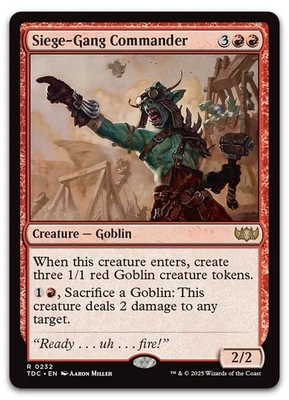 Siege-Gang Commander #232 (LP) Tarkir Dragonstorm TDC Magic MTG - Image 1 of 2