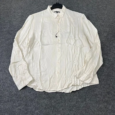 JOHN VARVATOS Long Sleeve Button-up Richmond Shirt Men's Size S Ivory - Image 1 of 4