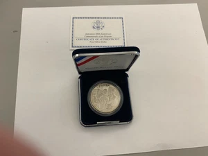 2007 P Jamestown 400th Anniversary Silver Dollar PROOF $1 Coin COA - Picture 1 of 4