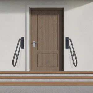 2pcs-30in Handrails for Outdoor Steps, Wall Mounted Handrail, Stair Handrails - Picture 1 of 16