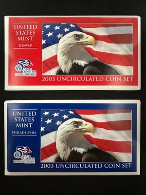 2003-D&P US Mint Uncirculated Set | 20 Coins | Original Packaging/CoA | D&P Mint - Image 1 of 4