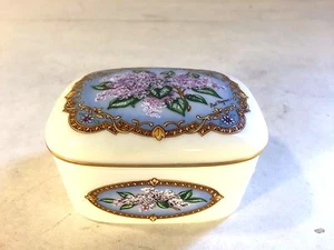 1990 Heritage House Porcelain Music Box "Feelings" Original Art by Gail Magram - Picture 1 of 8