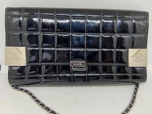 Chanel Classic Clutch Bag Pre loved Authentic Black Patent Leather MSRP $5000 - Picture 1 of 7