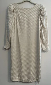 Vintage CAPRICCIO Silky Geometric Sheath Dress w/ Belt Sz 8?? - Picture 1 of 7