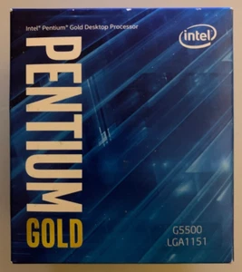 Intel Pentium G5500 SR3YD Dual Core Processor 3.8 GHz, Socket LGA1151, 54W CPU - Picture 1 of 5