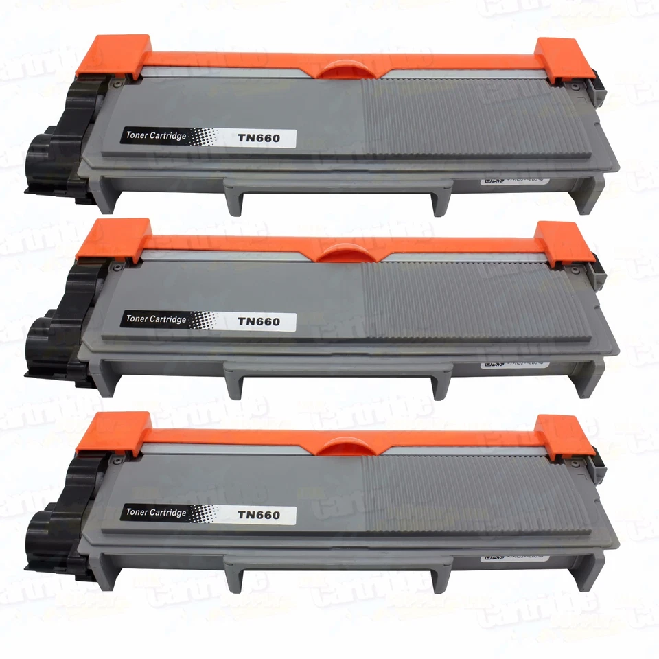 3PK TN660 Toner for Brother TN630 TN660 HL-L2340DW L2360DW L2320D L2380DW - Image 1 of 1