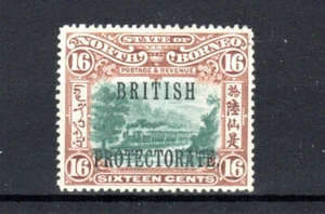 North Borneo 1902 16c BRITISH PROTECTORATE opt perf 14 1/2-15 SG 136a MH - Picture 1 of 1