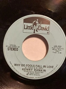 Kenny Rankin Why Do Fools Fall in Love Mono/Stereo VG+ 45rpm LD 727 PET RESCUE - Imagen 1 de 2